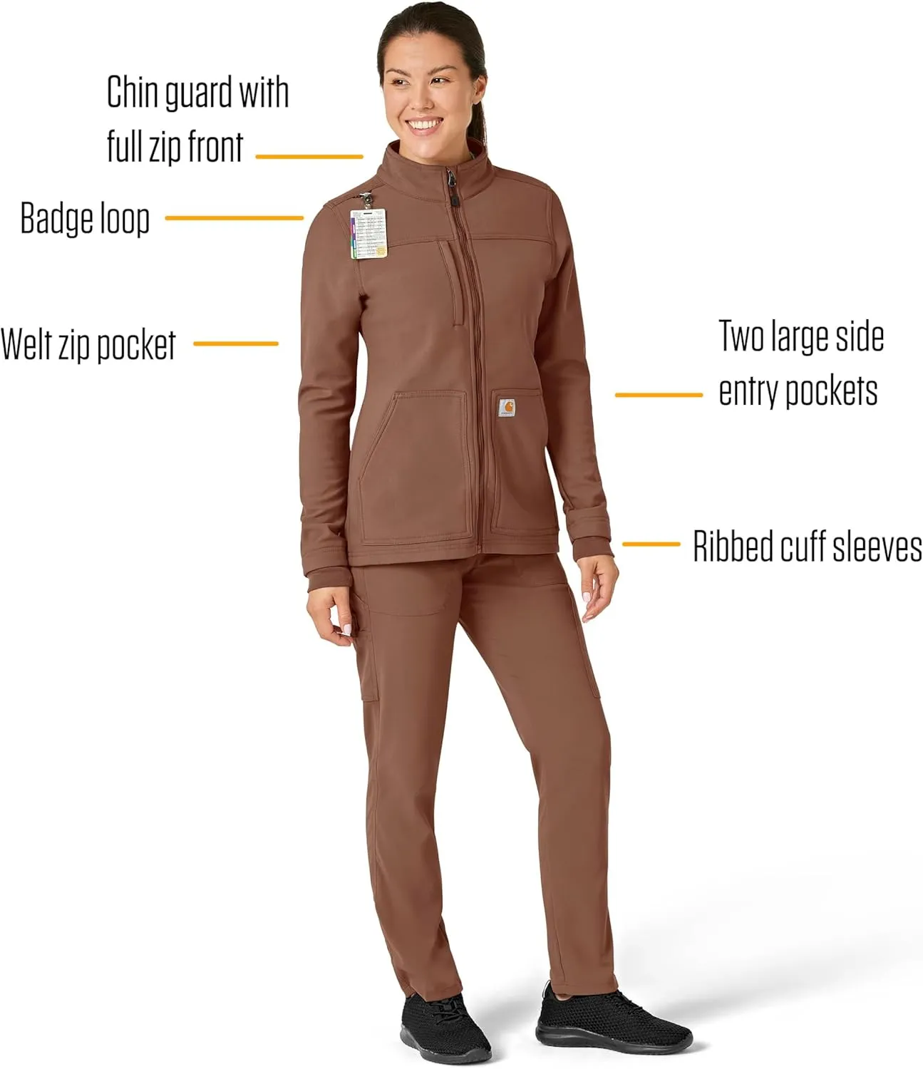 Carhartt Women's Fluid Resistant Fleece Jacket