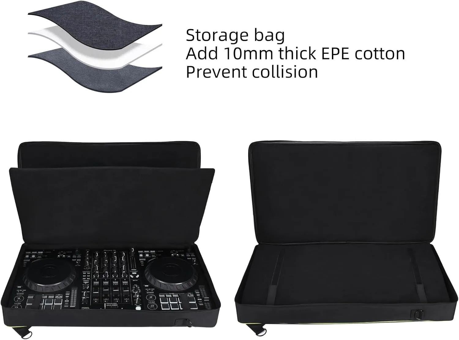 Carrying Case for Pioneer DDJ FLX10/DDJ-1000SRT/DDJ-1000 DJ Controller Compatible with 29.33 * 16.53 * 4.33in DJ Controllers, Hard Travel Carrying Bag with Shoulder Strap