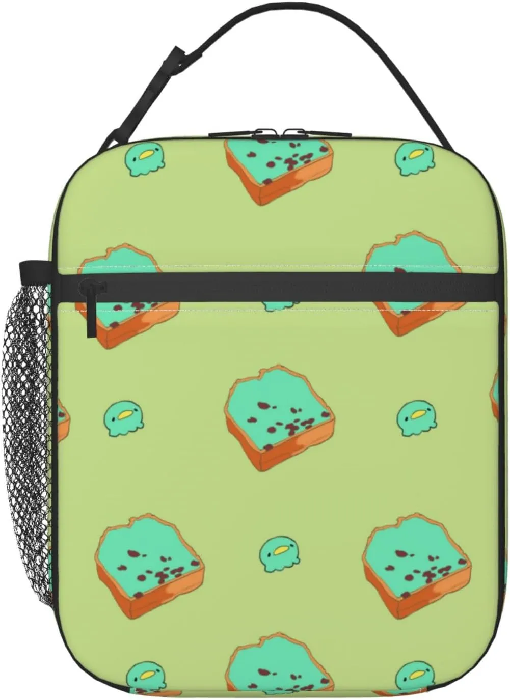 Cartoon Bread Slices Lunch Tote Bag,Food Handbags Case For Women Lunch Box Insulated Lunch Container