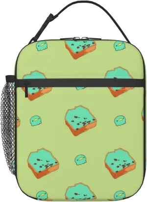 Cartoon Bread Slices Lunch Tote Bag,Food Handbags Case For Women Lunch Box Insulated Lunch Container
