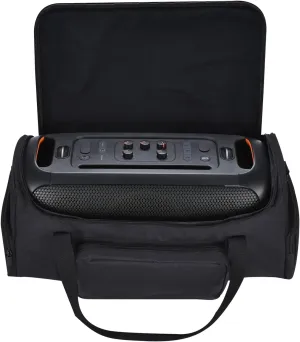 Case for JBL PartyBox On The Go Party Speaker,Tote Bag for PartyBox On-The-Go Rugged Shoulder Bag, Extra Storage Pockets for Microphones,Cable,Phone and Accessories(Black)