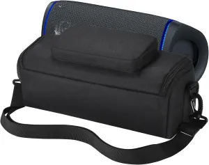 Case Tote Bag for Sony SRS-XB43 EXTRA BASS Wireless Bluetooth Powerful Portable Speaker,SRS-XB43 Rugged Shoulder Bag,Extra Storage Pocket for Charger,Cable,Phone and Accessories(Black)
