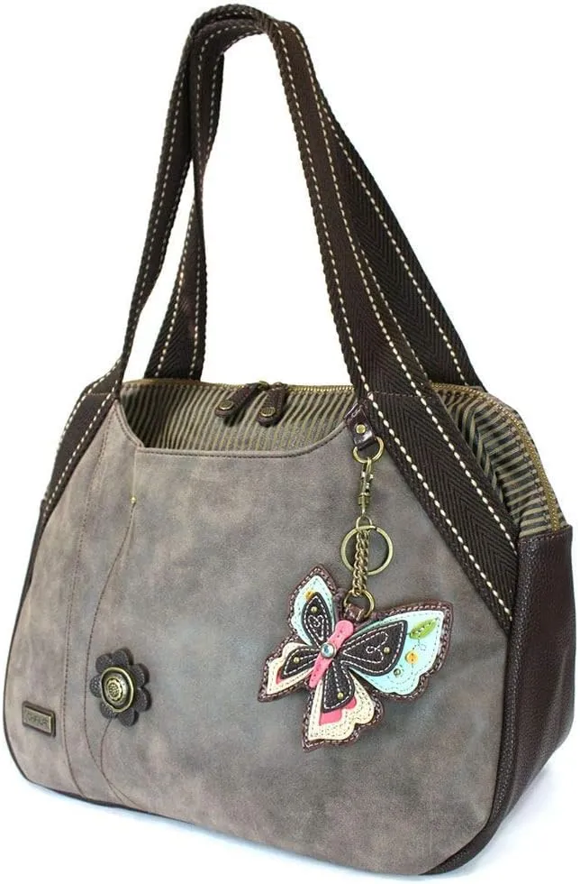 Chala Handbag Shoulder Purse Tote Bag with New Butterfly Charm (835NB5)