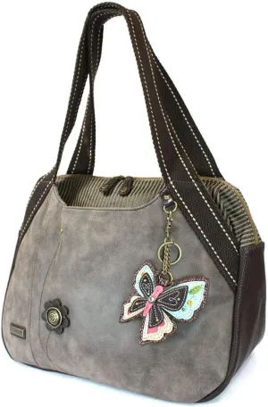 Chala Handbag Shoulder Purse Tote Bag with New Butterfly Charm (835NB5)