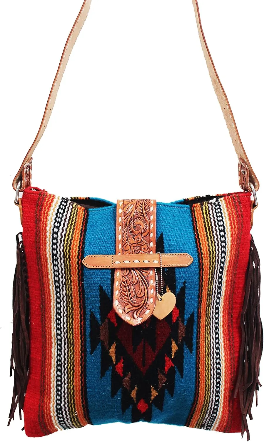 CHALLENGER Women's Western Handwoven Wool Rodeo Cowgirl Purse Shoulder Bag Tote 103B15
