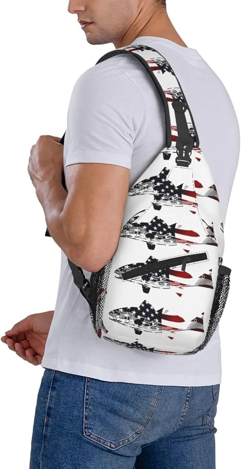 Chest Sling Bag Crossbody Shoulder Backpack Bag Gym Cycling Travel Hiking Daypack Cross Bag