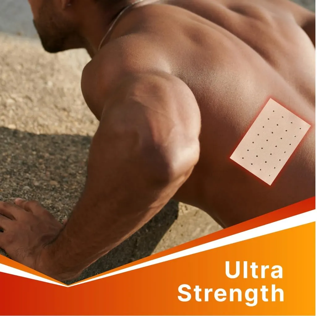 Chinese Tiger Patch - 32 Count Chinese Tiger Pain Relief Patch for Back, Neck, Shoulder, Knee Pain and Muscle Soreness, Ultra Strength, Natural Herbs, Heat Patches, 4 Packs 8 Each