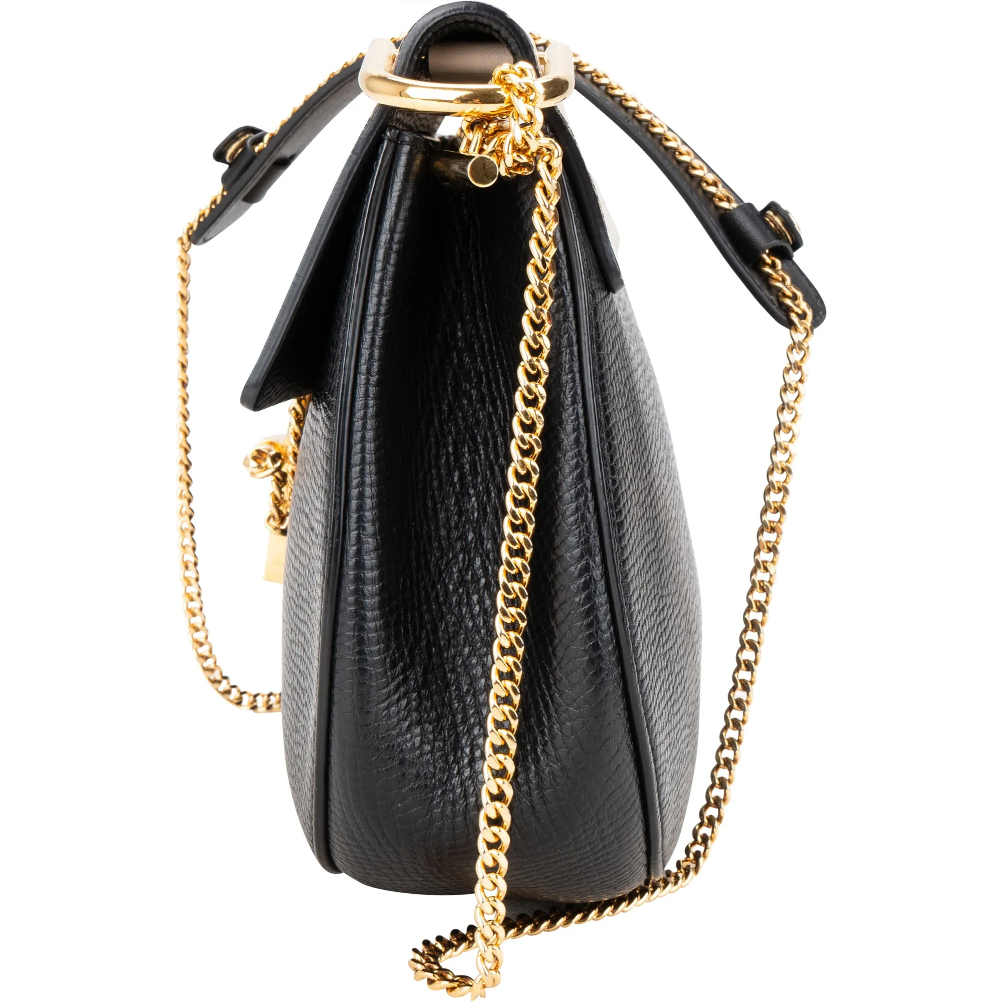 Chloé Bicolor Leather Drew Crossbody Bag
