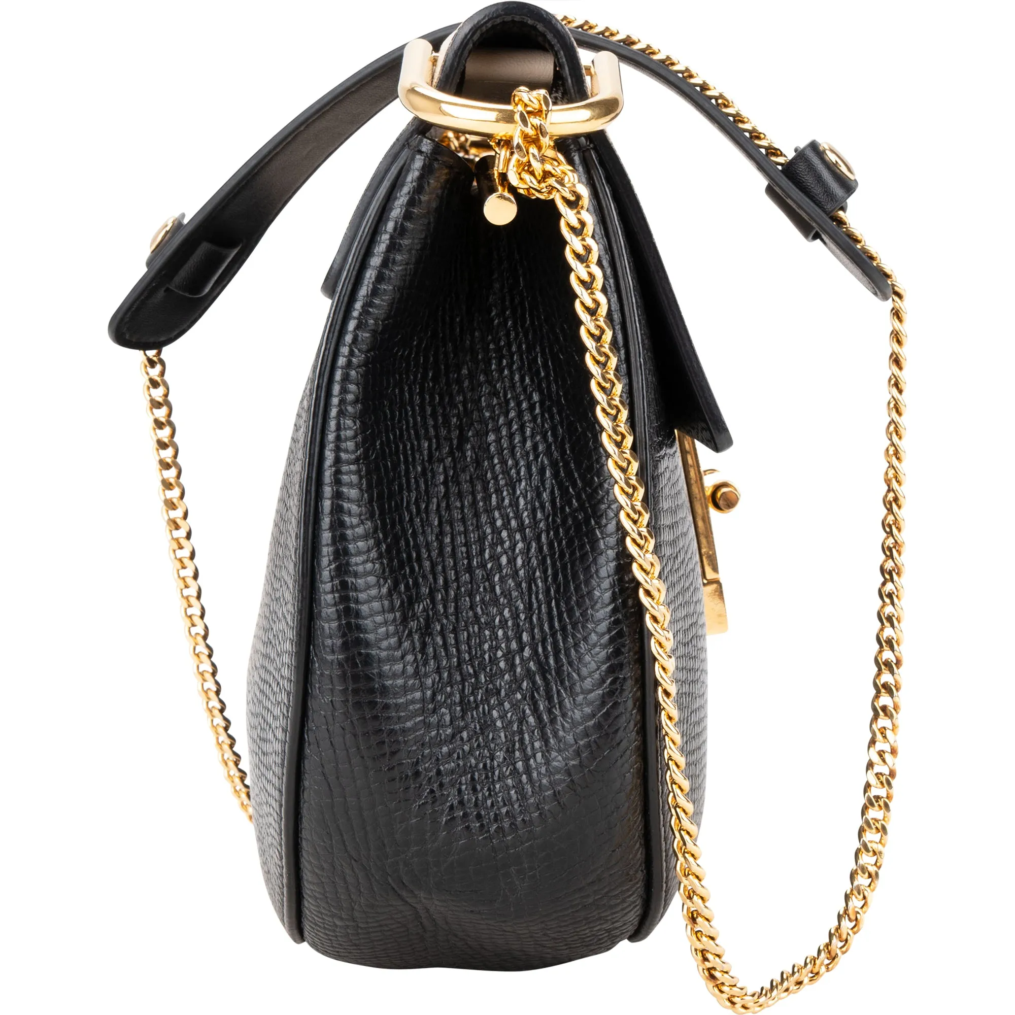 Chloé Bicolor Leather Drew Crossbody Bag