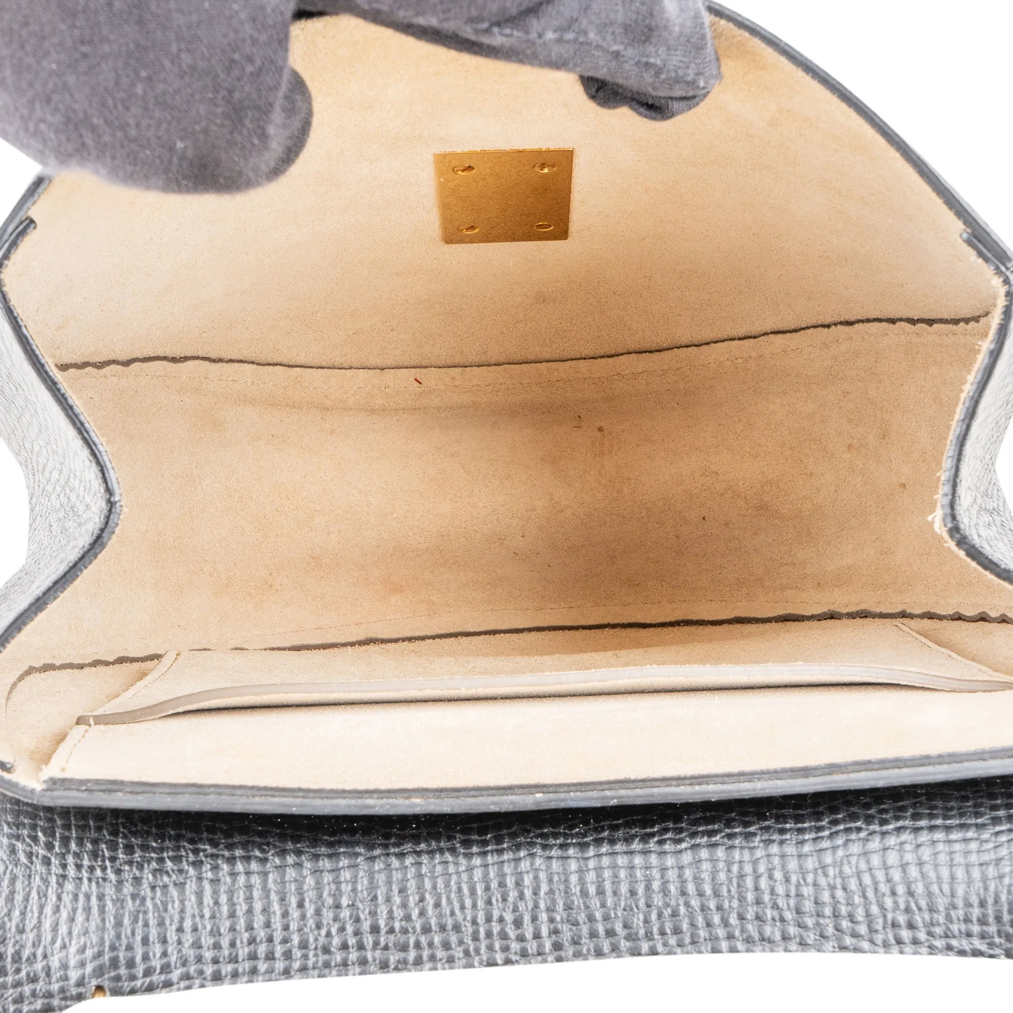 Chloé Bicolor Leather Drew Crossbody Bag