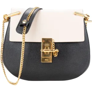 Chloé Bicolor Leather Drew Crossbody Bag