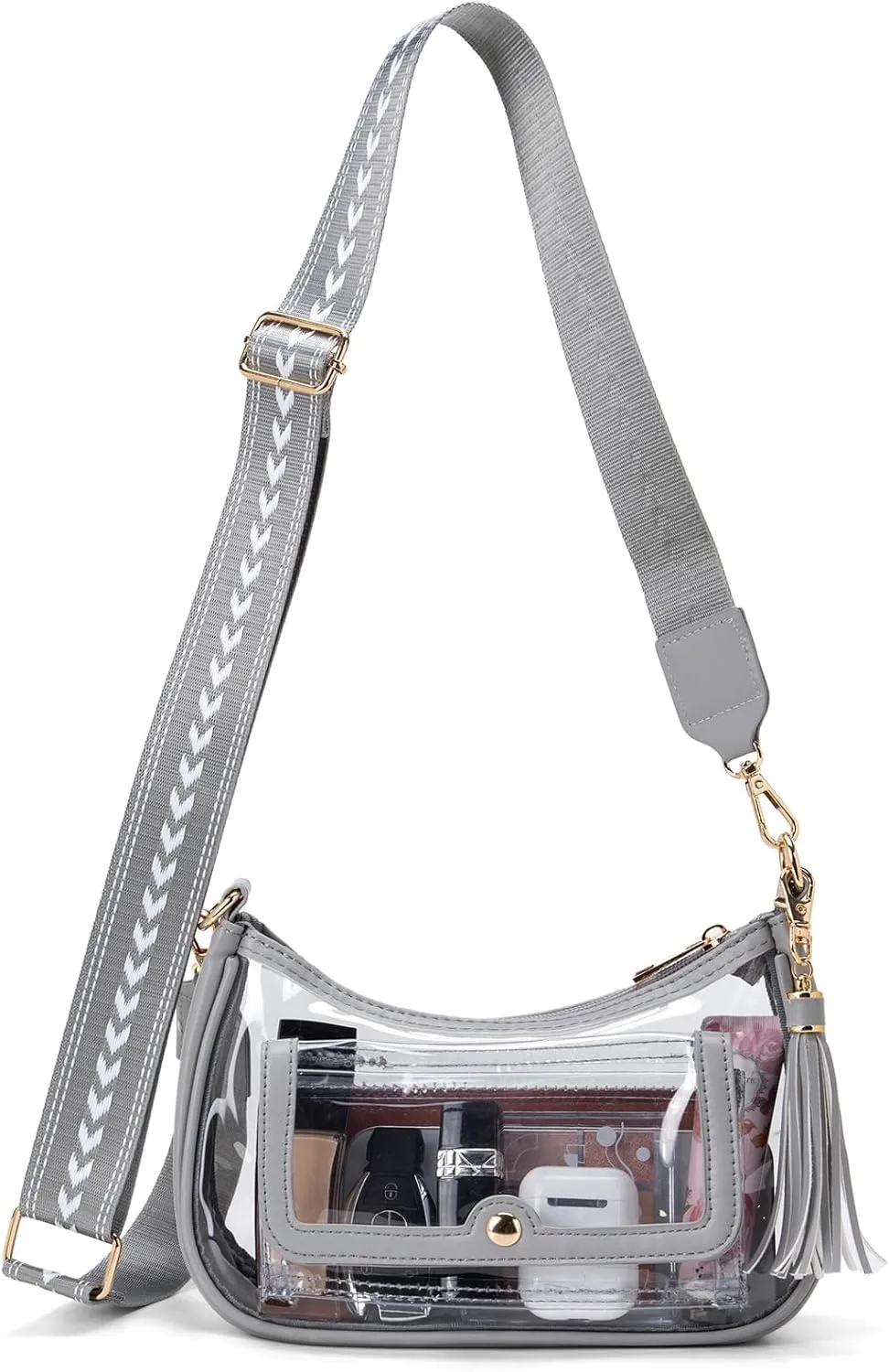 Clear Bag for Stadium Events, Clear Purses for Women, Crossbody Stadium Approved