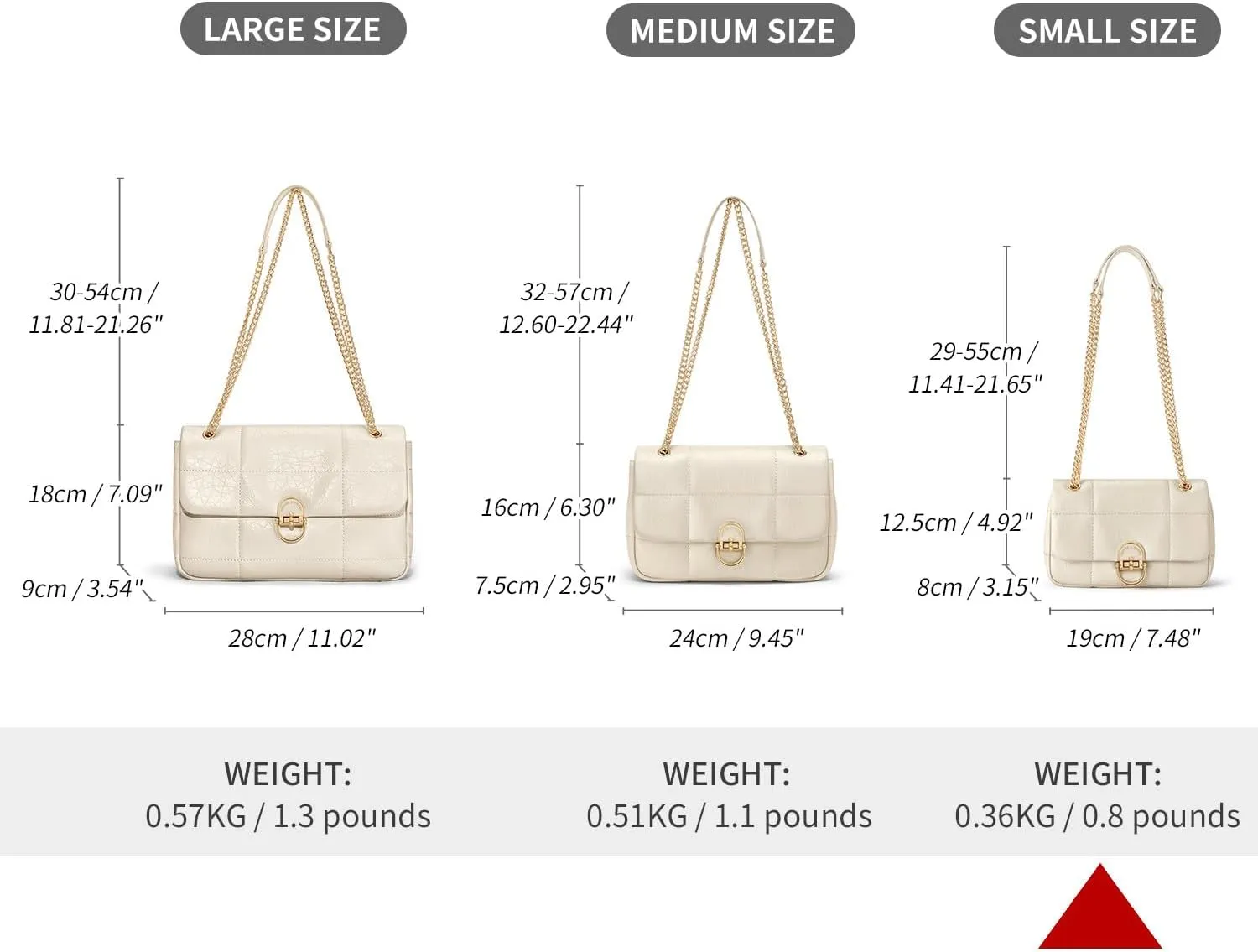 Cnoles Crossbody Bags for Women Fashion Leather Shoulder Bag with Chain Strap Trendy Clutch Purse Satchel Purse Handbag