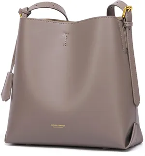 Cnoles Women Genuine Leather Designer Tote Bags Purses And Handbags For Women Fashion Ladies Top Handle Shoulder Satchel Bag