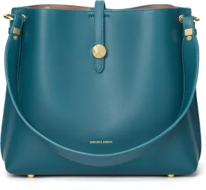 Cnoles Women Genuine Leather Designer Tote Bags Purses And Handbags For Women Fashion Ladies Top Handle Shoulder Satchel Bag