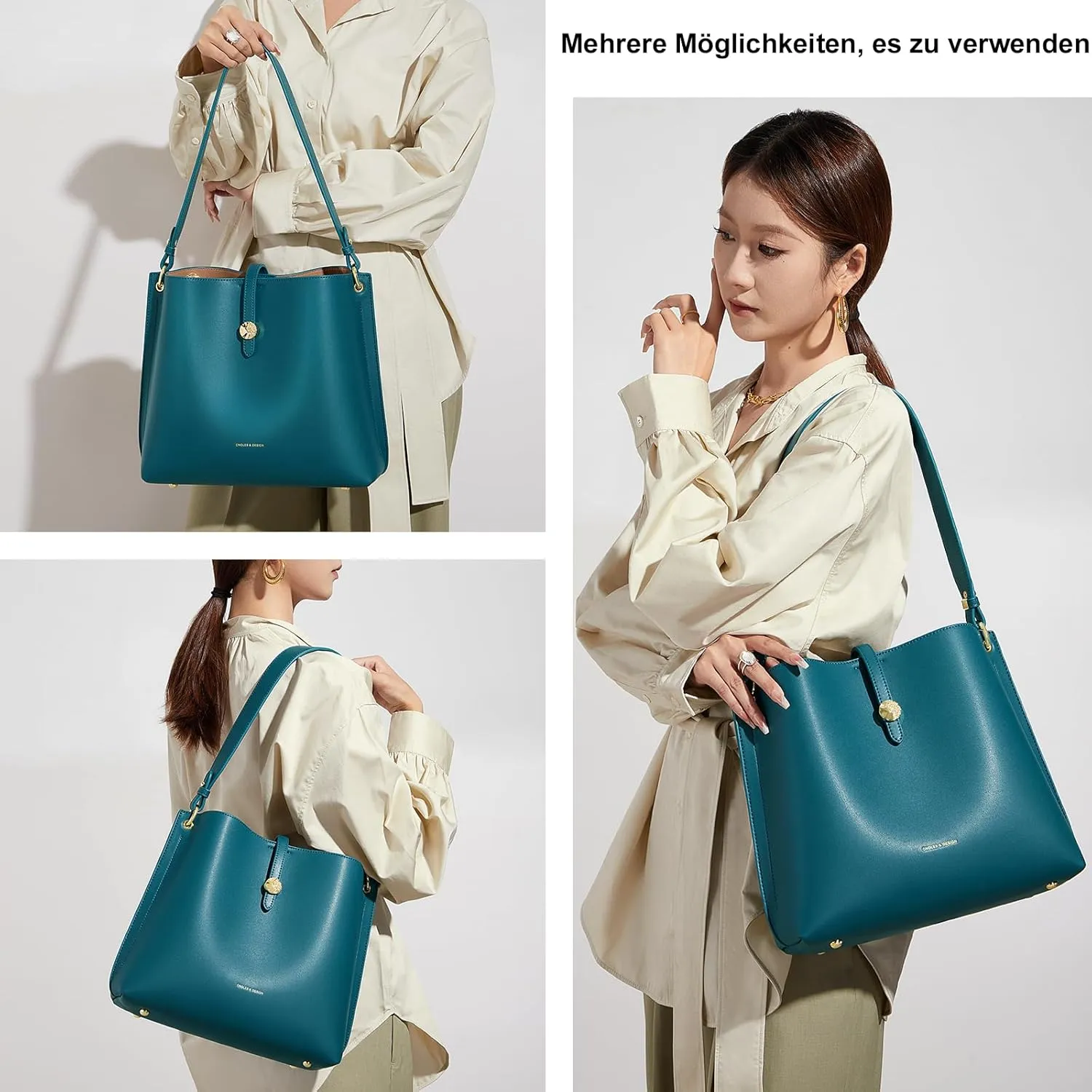 Cnoles Women Genuine Leather Designer Tote Bags Purses And Handbags For Women Fashion Ladies Top Handle Shoulder Satchel Bag