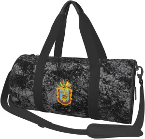 Coat of Arms of Guerrero, Mexico Convertible Garment Bag with Shoulder Strap, Carry on Garment Duffel Bag for Men Women - Rolling Foldable for Travel Luggage Bags (Black)