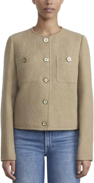 Collarless Jacket