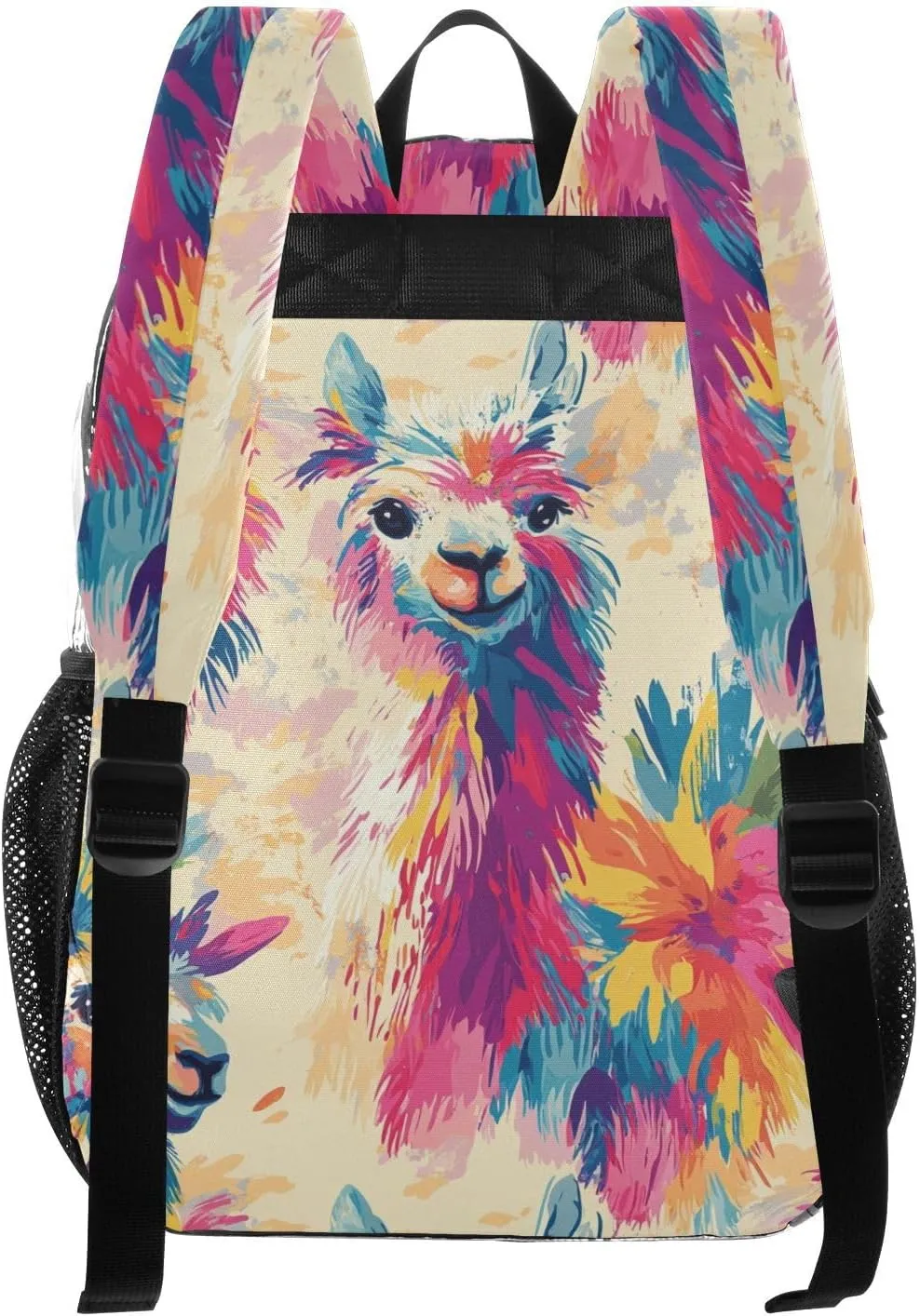 Colorful Llamas Tropical Paradise Backpack Clear For School Clear Backpacks For Teens See Through Transparent PVC Backpacks