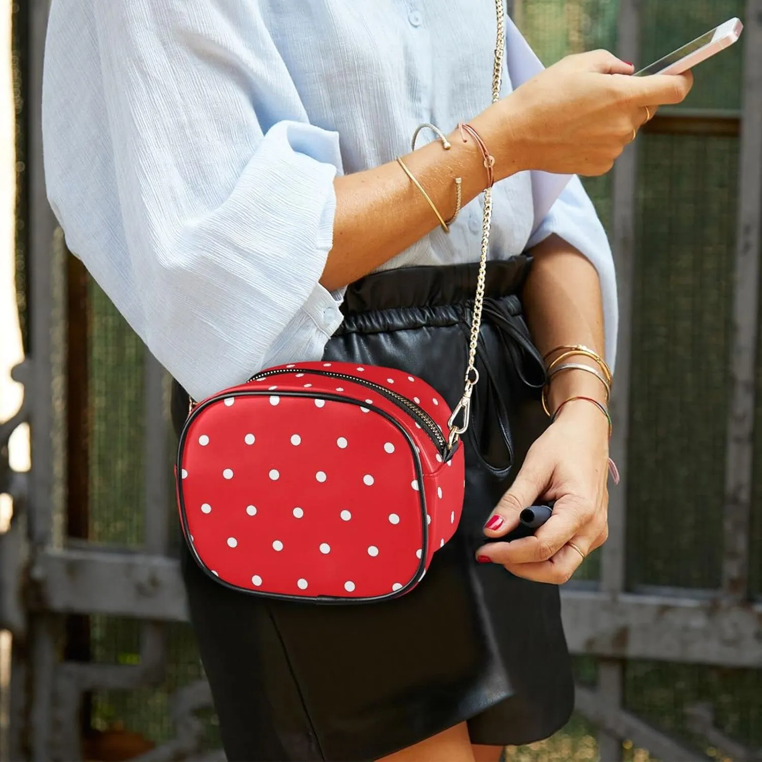 Crossbody Bag for Women Shoulder Bag with Chain Strap and Tassel