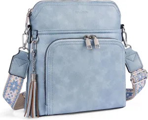 Crossbody Purse for Women,Lightweight Medium Crossbody Bag Soft Leather Women's Shoulder Handbags with Tassel