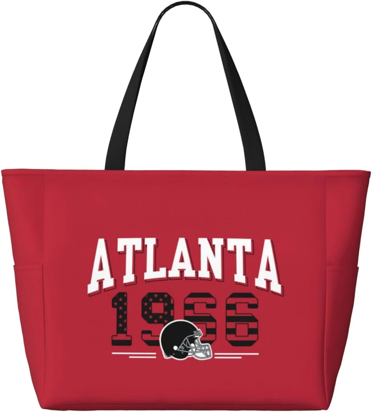 Custom Beach Bag Custom Football Style Large Beach Tote Bag Personalized Add Your Name and Number Shoulder Bag
