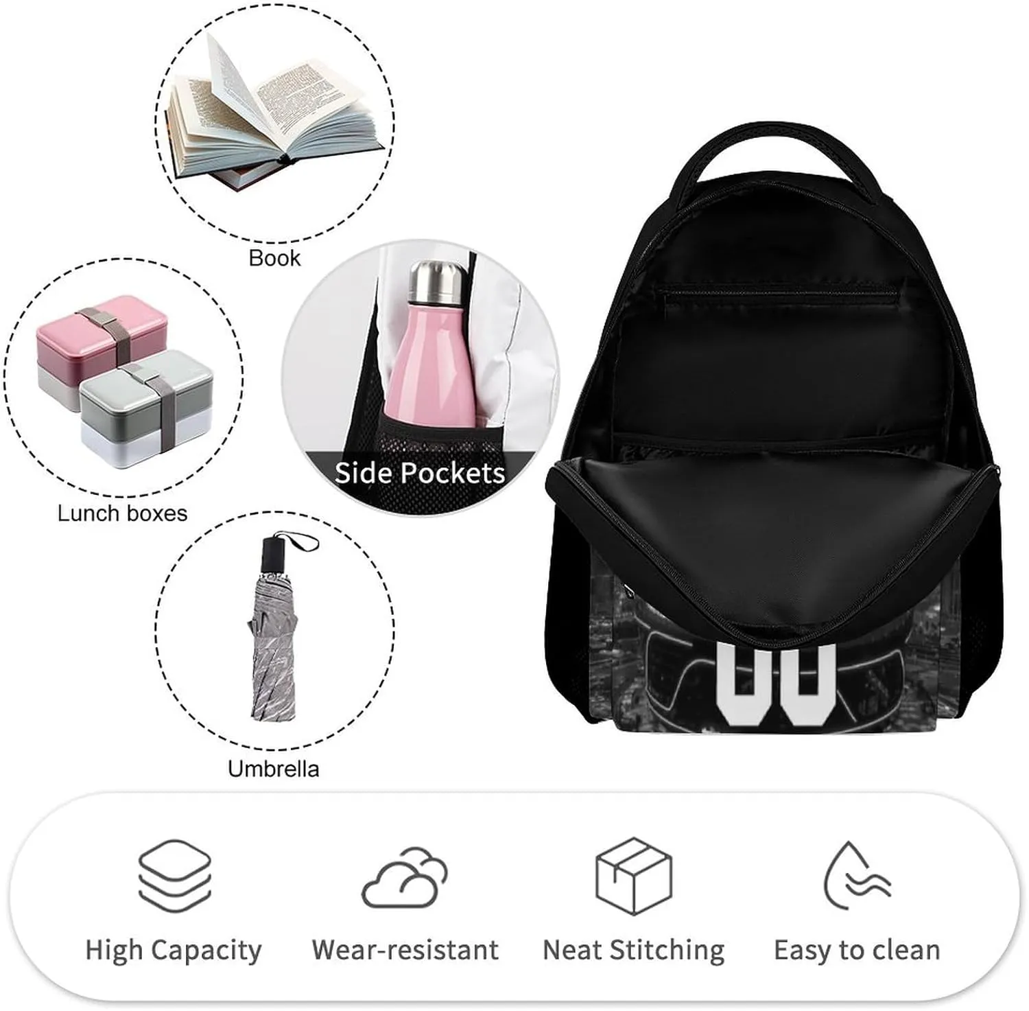 Custom Football Backpacks City Team Court Schoolbags Travel Camp Children Bag Fans Gifts Personalized Name Number