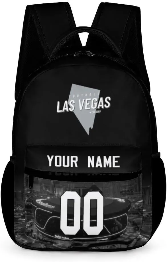 Custom Football Backpacks City Team Court Schoolbags Travel Camp Children Bag Fans Gifts Personalized Name Number