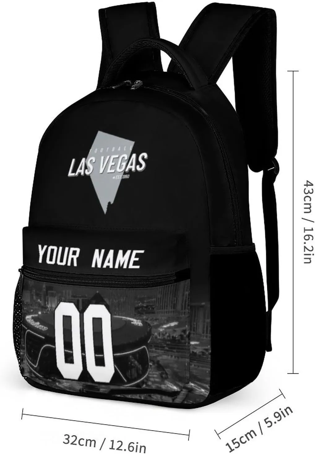 Custom Football Backpacks City Team Court Schoolbags Travel Camp Children Bag Fans Gifts Personalized Name Number
