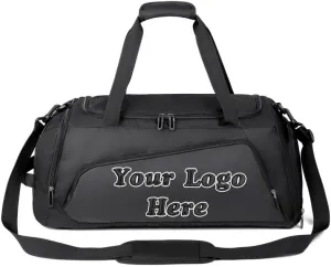 Custom Gym Bags for Men Women,Lightweight Weekender Duffel Bag With Shoe Compartment, Water Resistant Workout Duffle Sports Bag for Travel Yoga