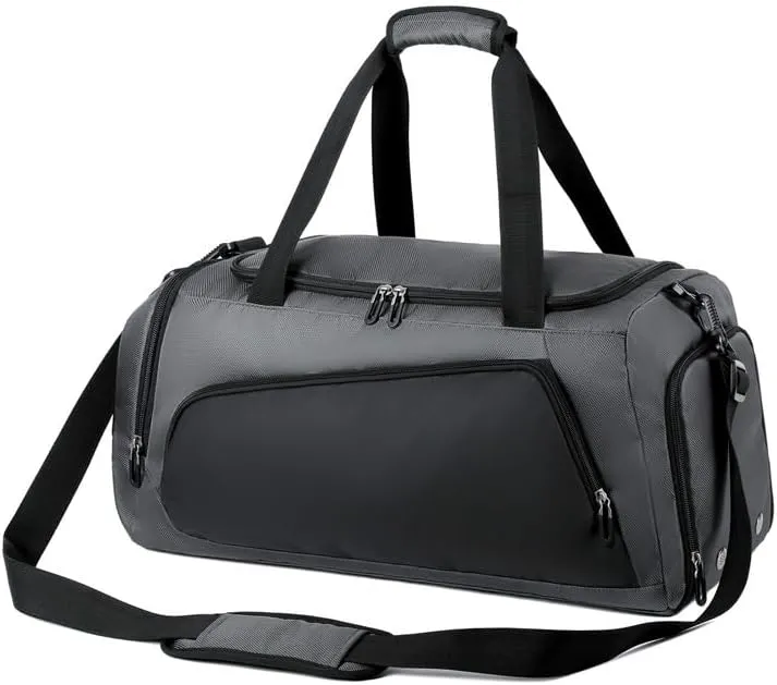 Custom Gym Bags for Men Women,Lightweight Weekender Duffel Bag With Shoe Compartment, Water Resistant Workout Duffle Sports Bag for Travel Yoga