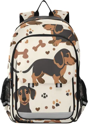 Cute Dachshunds Book Bag for Kids, Cool Backpacks for Kids, Kid Backpack for Travel