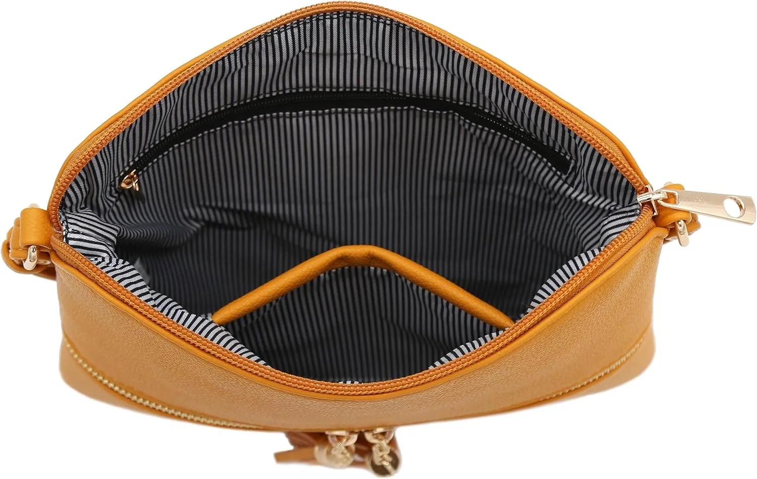 DELUXITY Lightweight Medium Crossbody Bag with Tassel