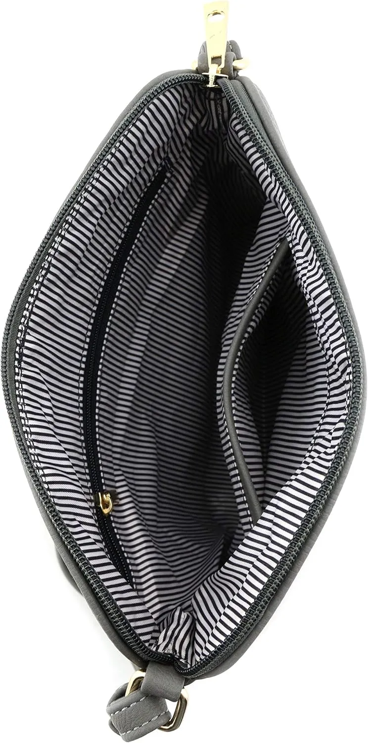 DELUXITY Lightweight Medium Crossbody Bag with Tassel