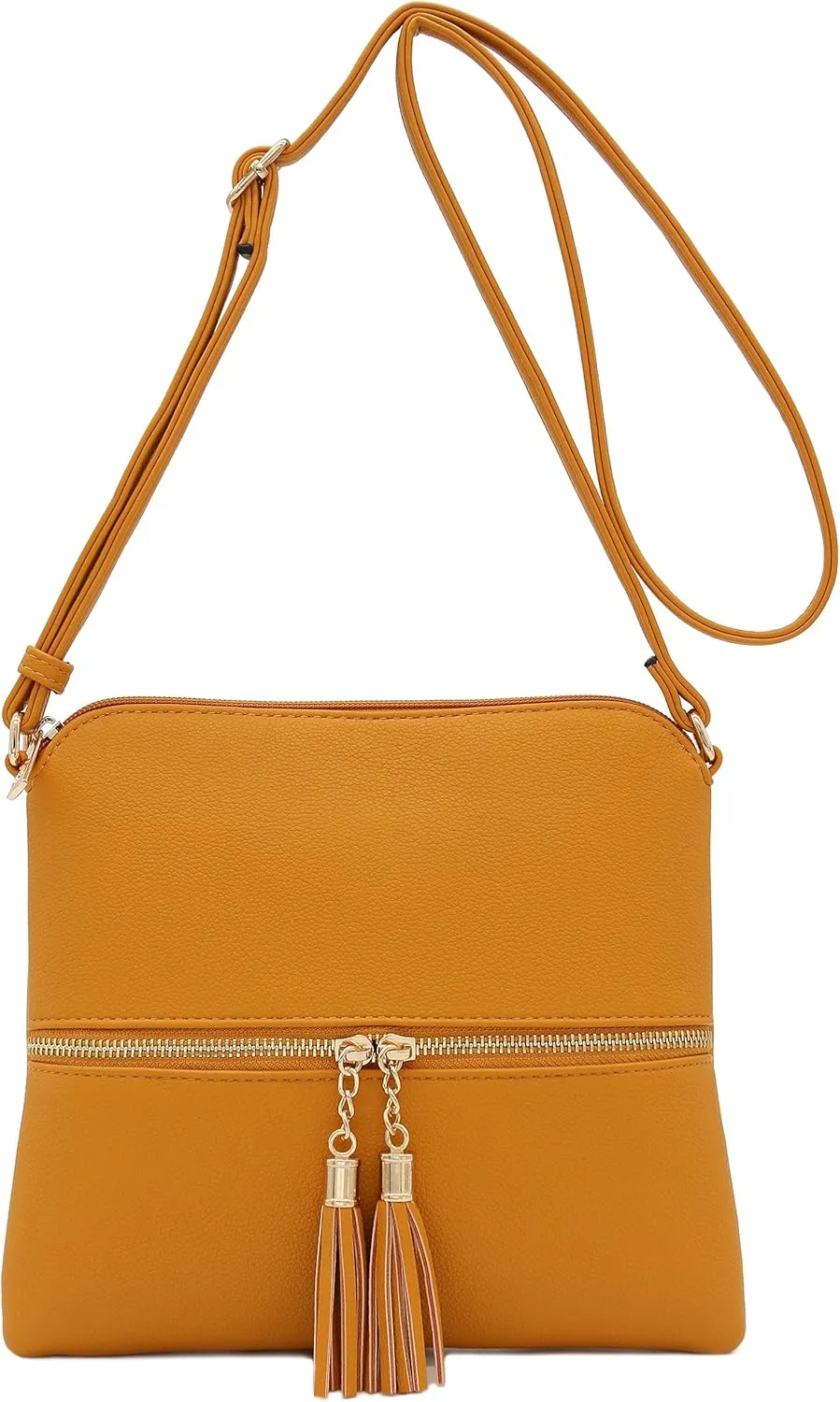 DELUXITY Lightweight Medium Crossbody Bag with Tassel