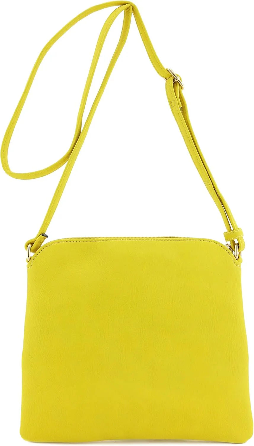DELUXITY Lightweight Medium Crossbody Bag with Tassel