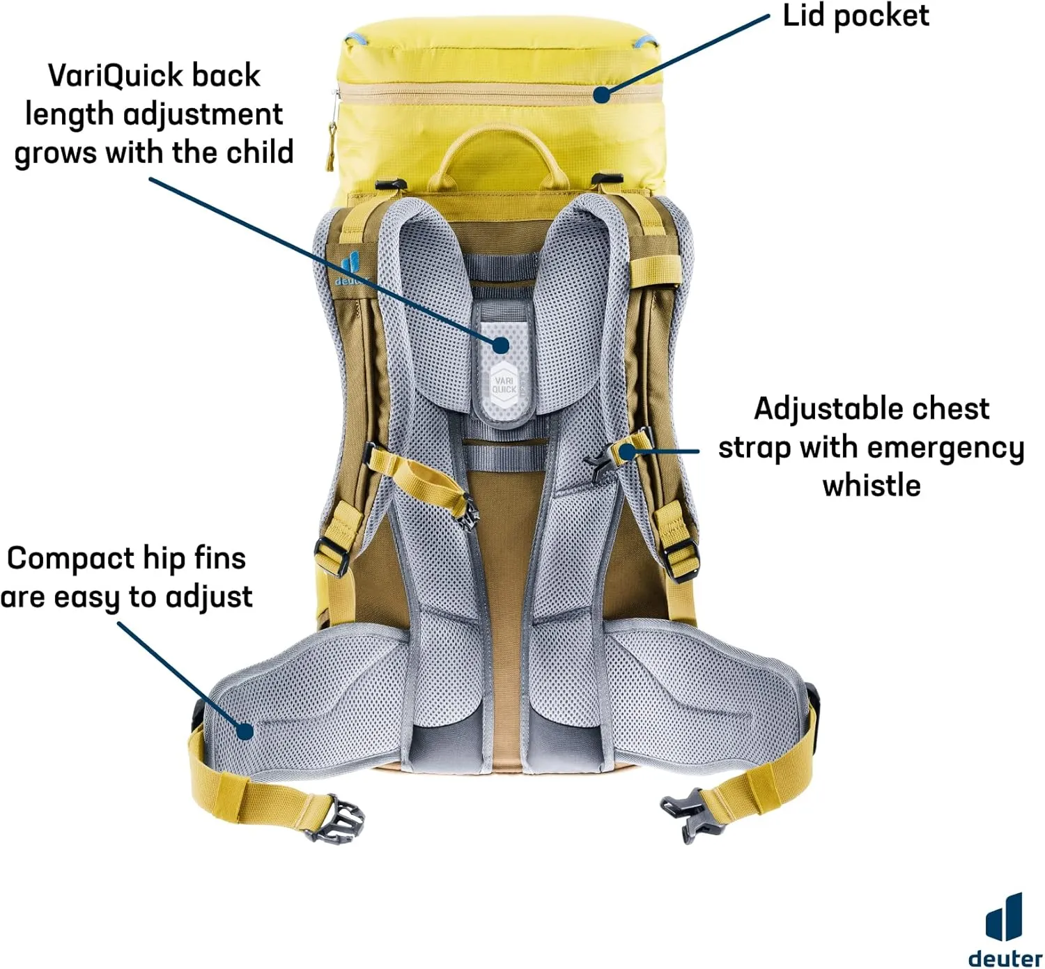 Deuter Unisex Kid's Fox 30, Turmeric Clay, 30L