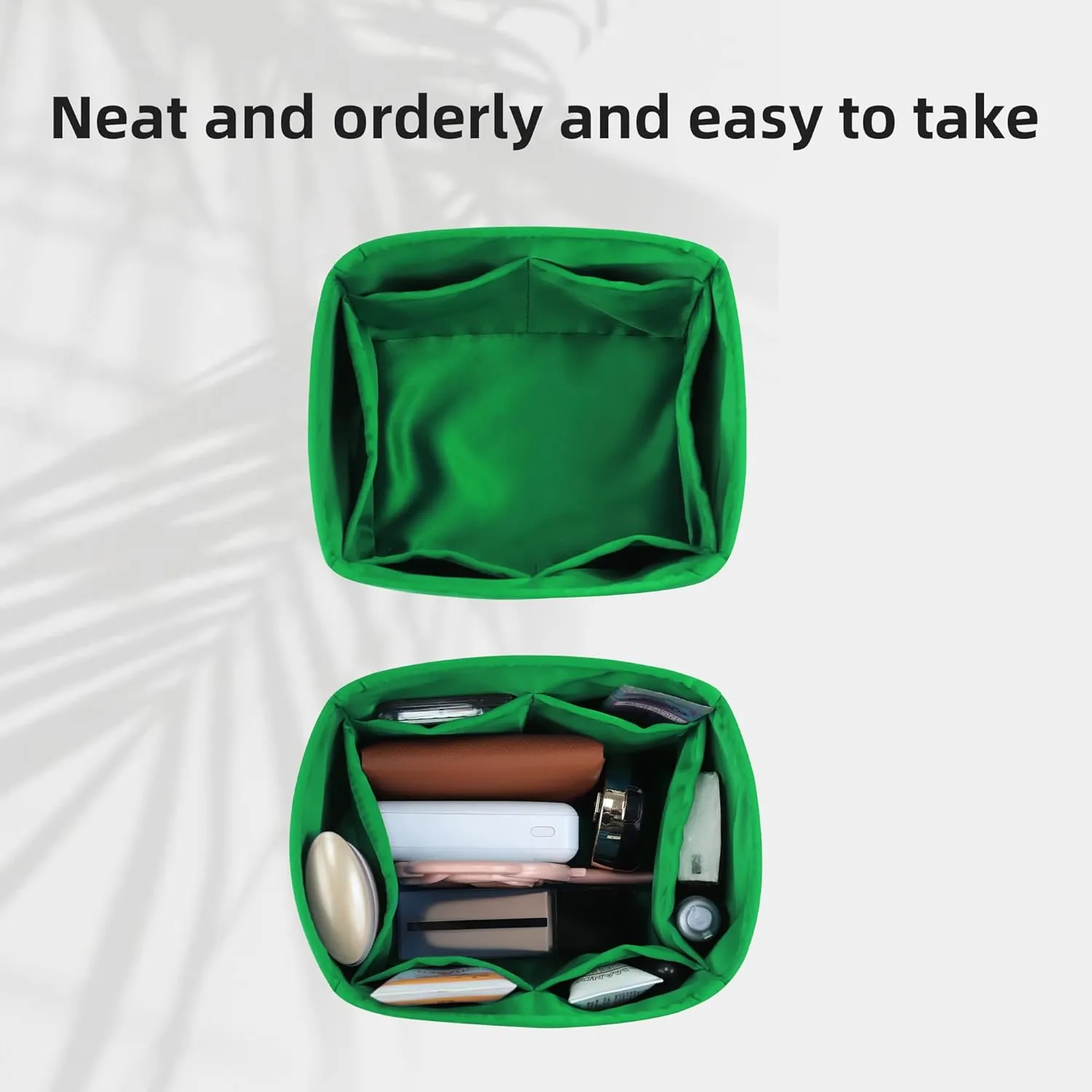 DGAZ Purse Organizer Silky Smooth For Picotin 14/18/22/26/31 Bags,Silk,Luxury Handbag Tote in Bag Shapers(Bambou,PC18)
