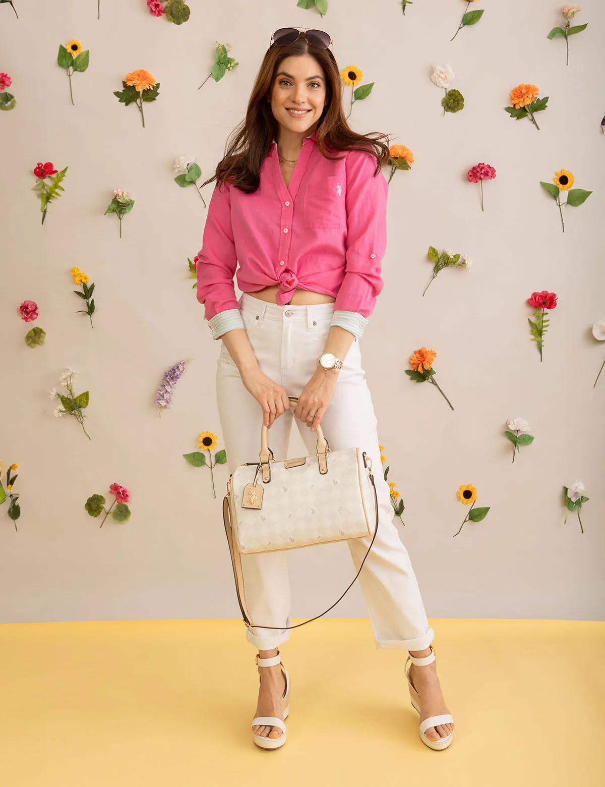 DIAMOND SIGNATURE SWIFTY SATCHEL BAG