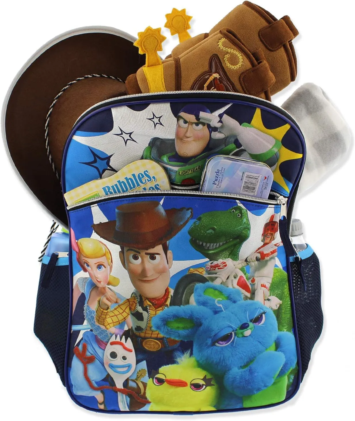 Disney Toy Story 4 Boy's Girl's 16 Inch School Backpack (One Size, Blue)