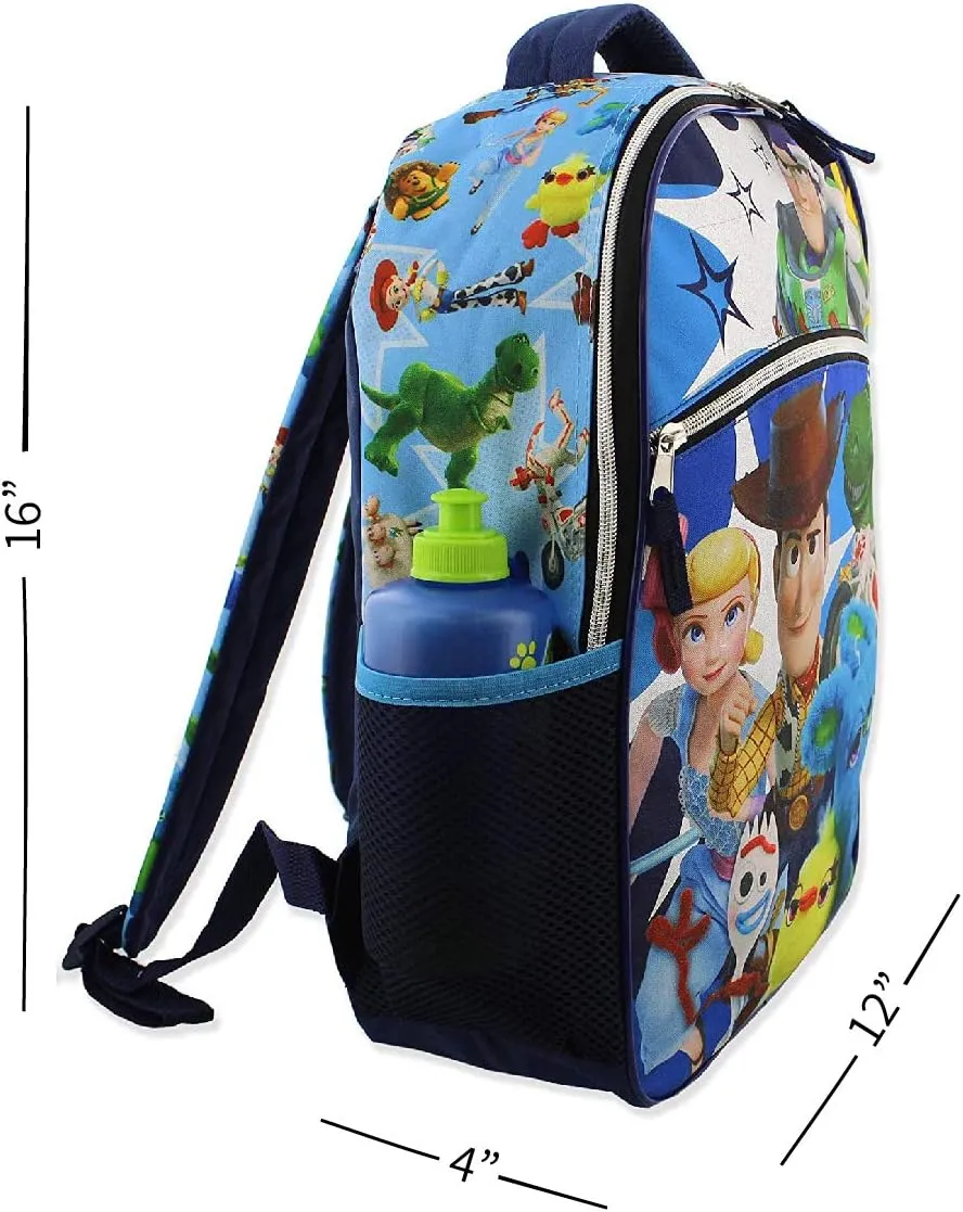 Disney Toy Story 4 Boy's Girl's 16 Inch School Backpack (One Size, Blue)