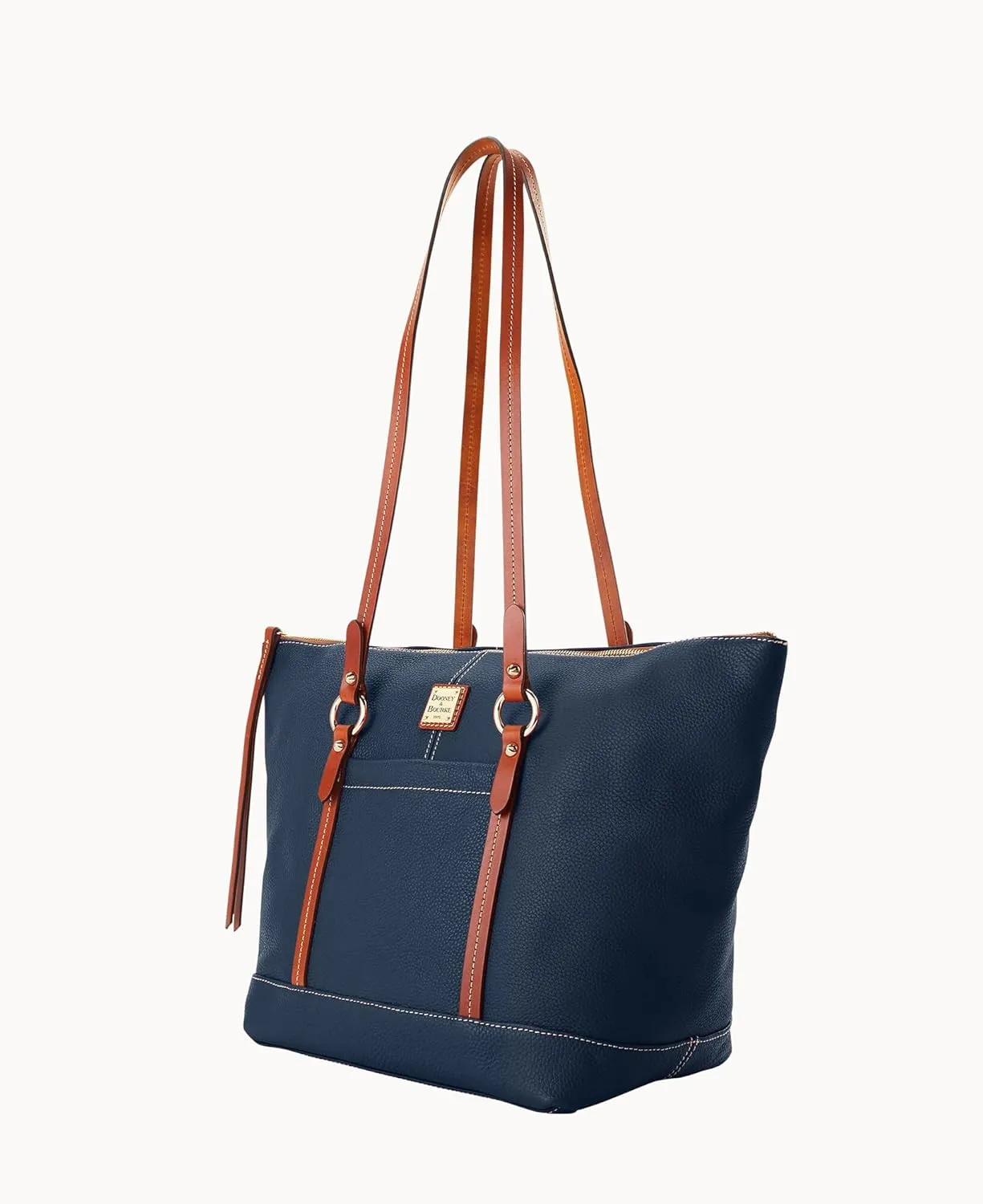 Dooney & Bourke Handbags for Women, Pebble Grain Leather Tote Bag with Zipper & Compartments