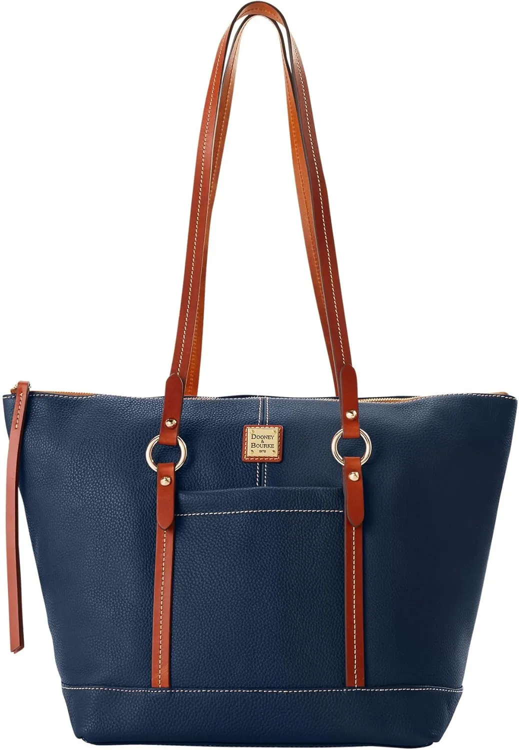 Dooney & Bourke Handbags for Women, Pebble Grain Leather Tote Bag with Zipper & Compartments