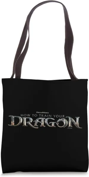 Dreamworks How To Train Your Dragon Movie Logo Tote Bag