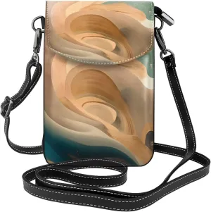 Dunhuang Mystery Crossbody Bag, Leather Crossbody Flap Mobile Phone Bag.# Fashion Tassel Wallet Designed For Women.