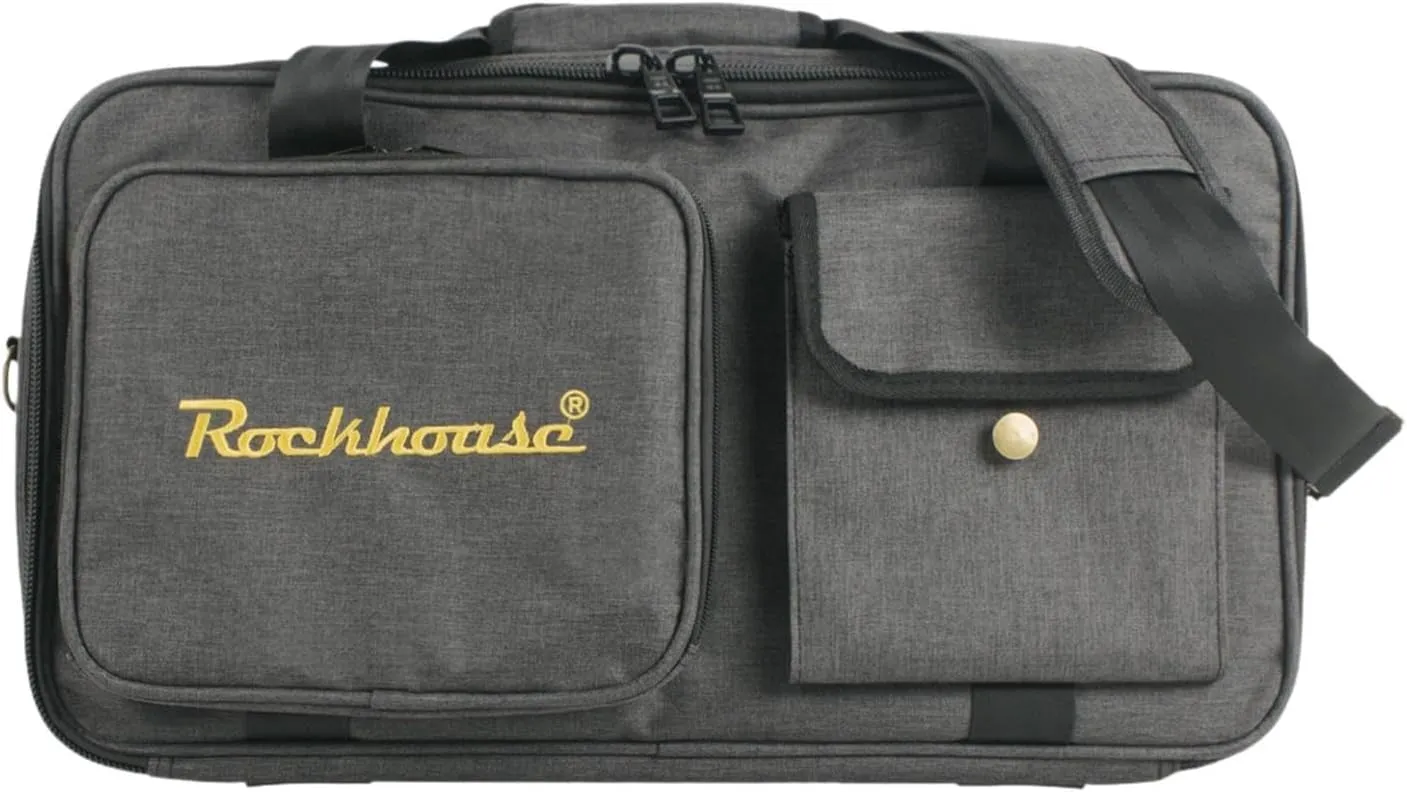 Effect Pedalboard Bag Pedalboard Carry Case Waterproof Handbag Concert Travel Polyester Gig Bag Guitar Pedal Board Carry Case, 49cmx27cmx16cm