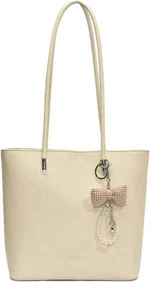 Epsion Pu Leather Shoulder Tote Bag for Women Casual Handbag with Zipper Work Shopper Travel Purse 2025