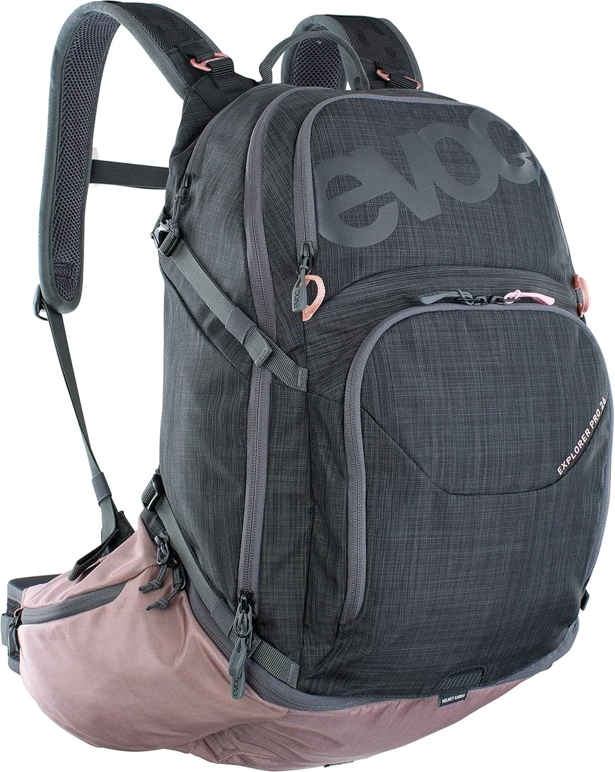 Evoc Explorer PRO 26L Grey/Pink Mountain Bike Unprotected Unisex Adult Rucksack, 26