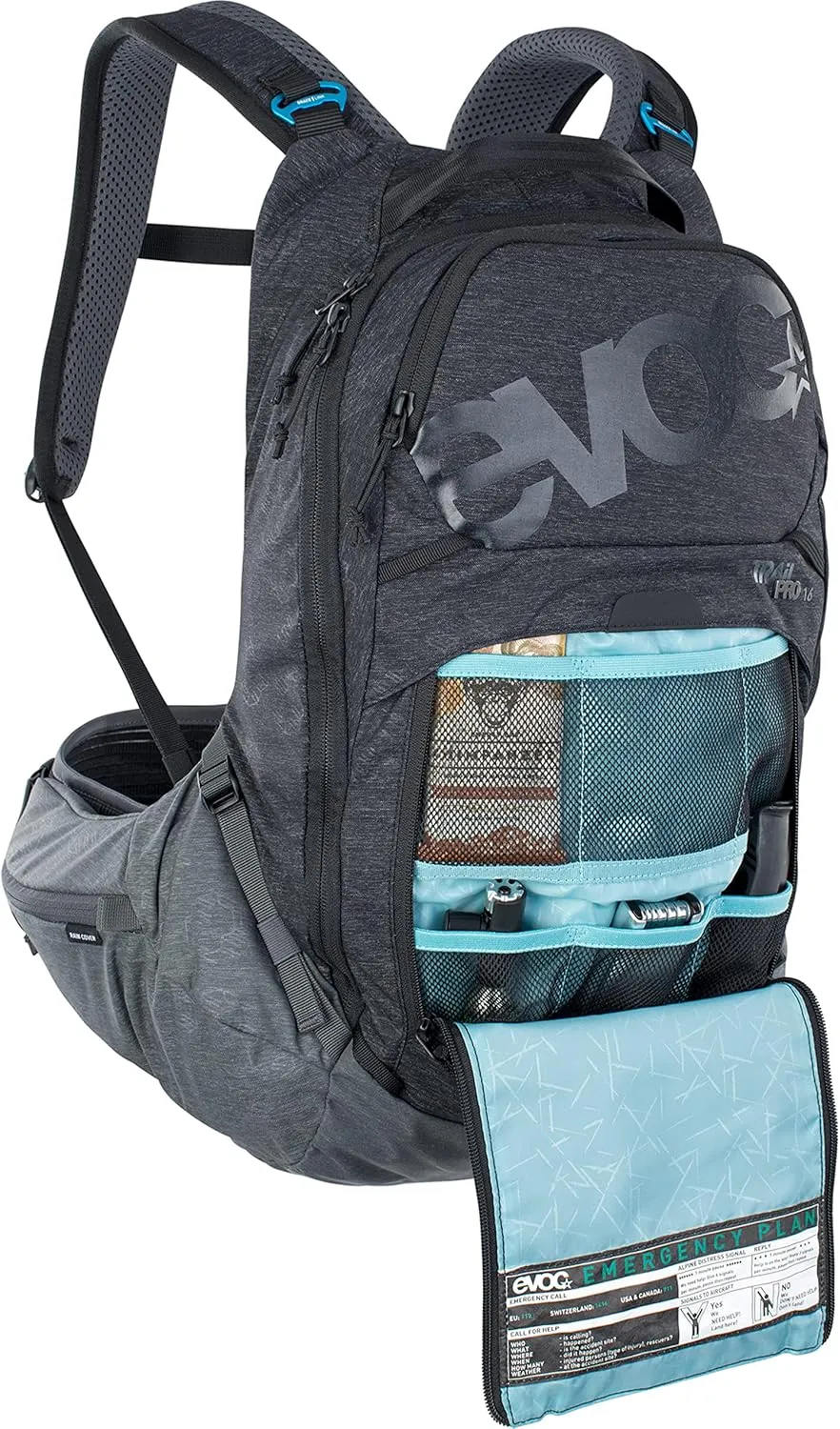 EVOC Rucksack Backpacks, Black/Carbon Grey, Large-X-Large