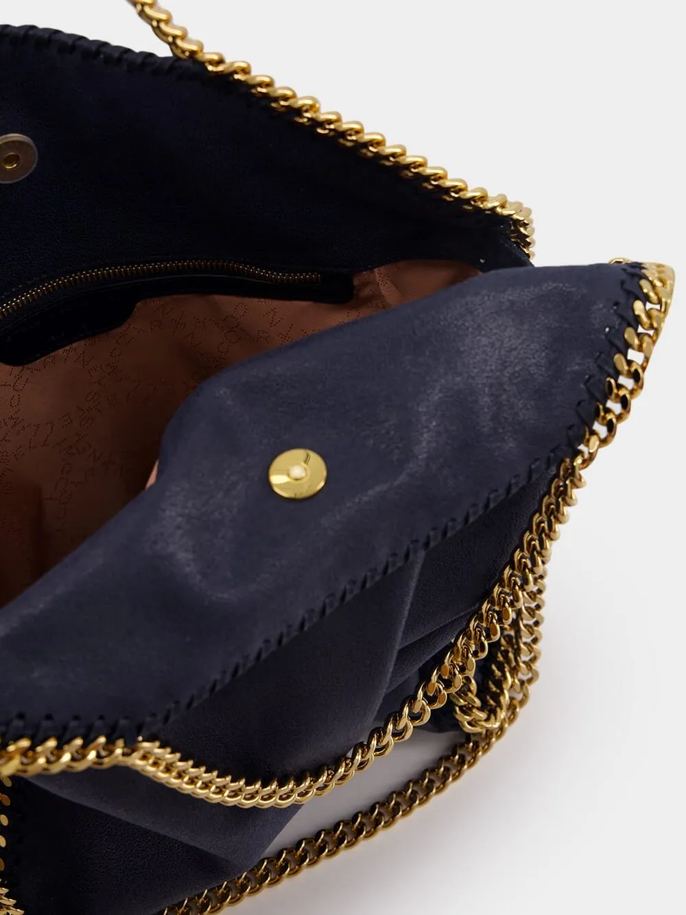 Falabella Fold-Over Blue Tote Bag